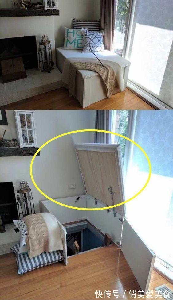 柜门|要是我家有地下室，入口我也藏在岛台底下，朋友第一次来都找不着