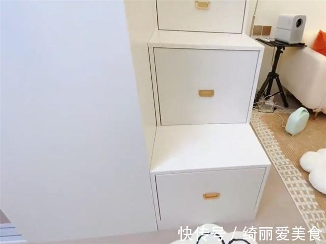 卧室|姑娘买下28㎡小家,利用2米9层高做夹层卧室,一个人住也太爽了