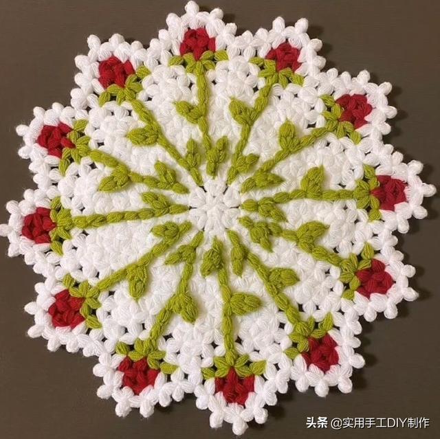 新手#「针织作品」32款只用到一种针法织出来的美垫子,新手留存备用