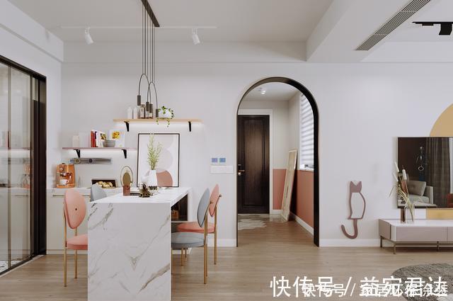 简餐|129㎡一人居引爆业主群,开放式书房+步入式衣帽间绝了