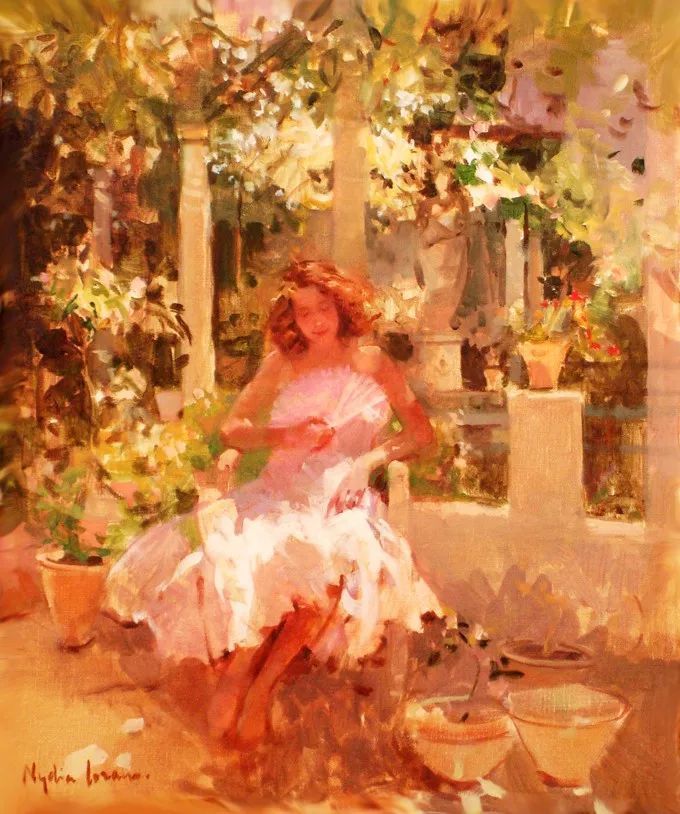 她笔下美丽的女人,像花一样尽情的绽放!