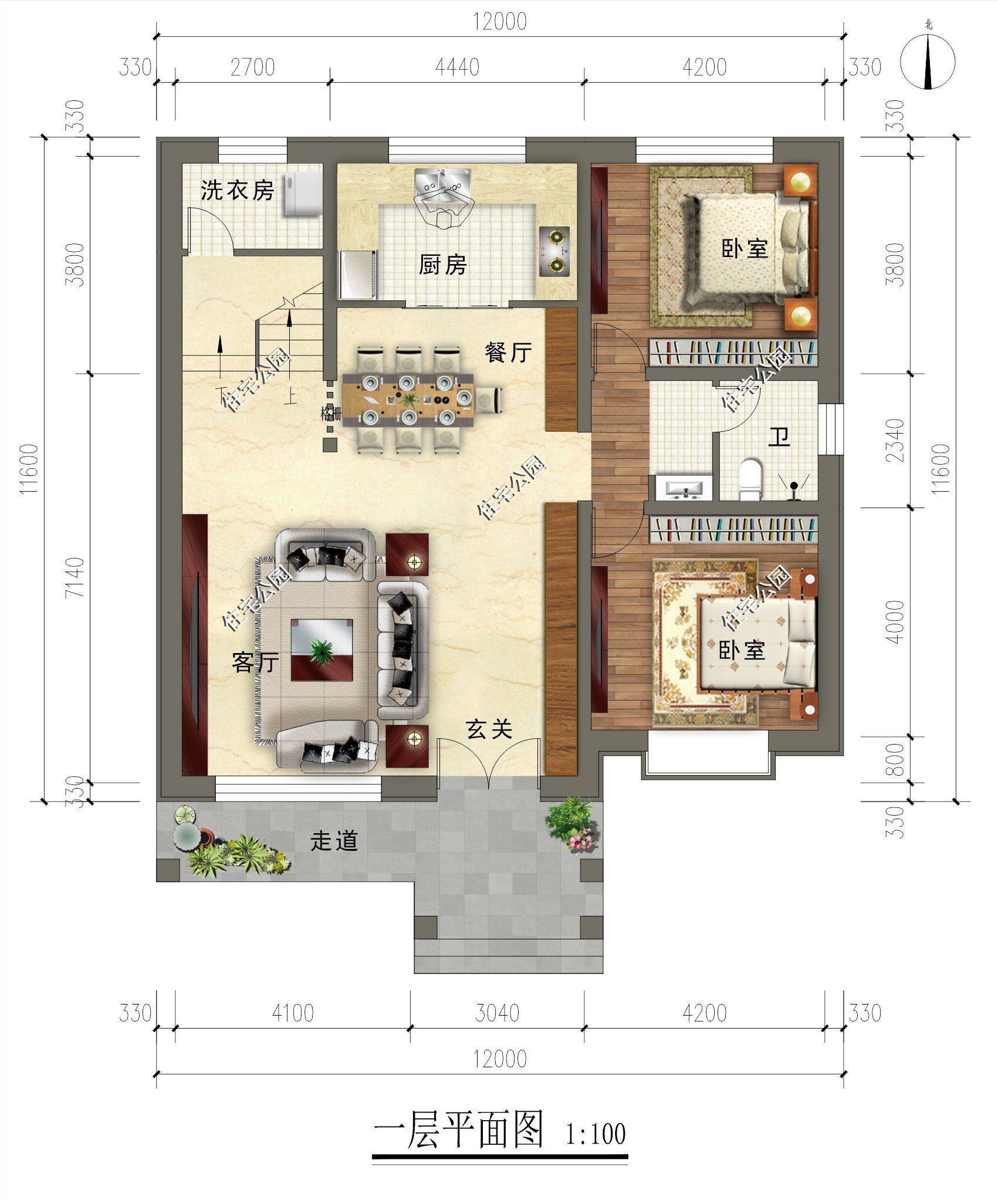 别墅|农村盖别墅还是二层受欢迎，11×14米简欧别墅，美观大气真不错