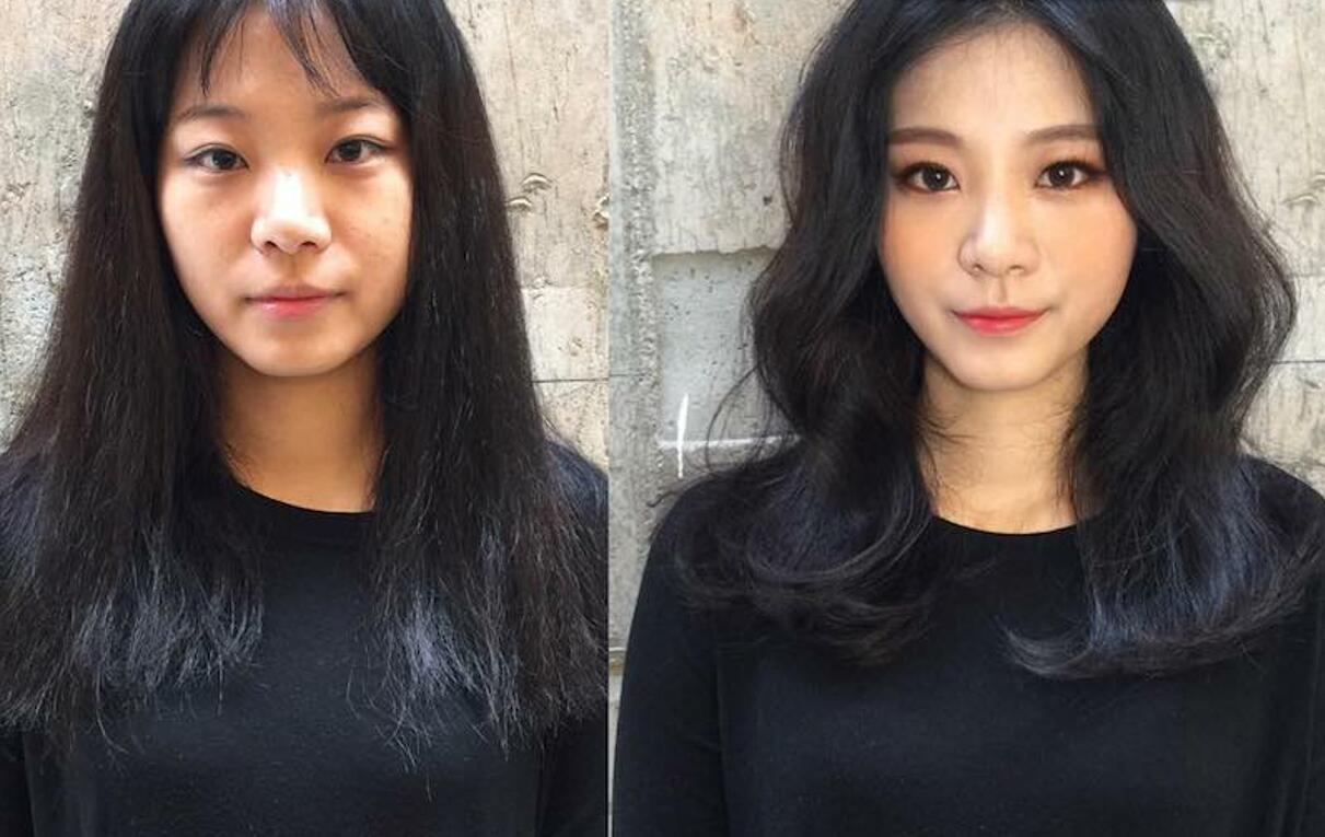 女孩子|韩国发型师拥有神奇化妆术,让路人妹子秒变甜心女神