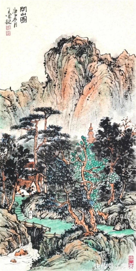 娄师白#古风新韵?意境深远——著名画家张卫军山水画作品赏析