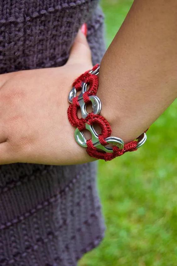 易拉罐喝完别扔,把环收集,简单的改一改,可做出很多妙用作品