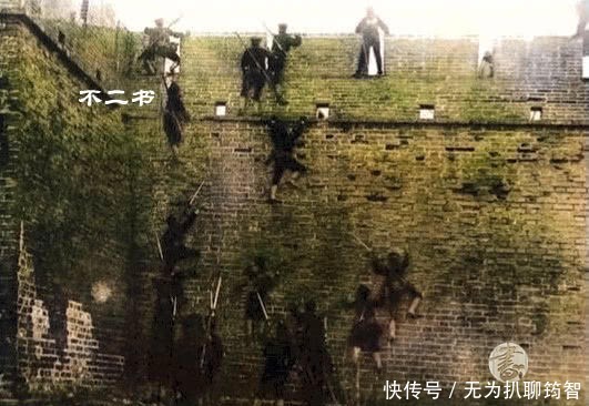 清军|上色老照片:甲午战争中的真实场面,被攻陷的清军阵地一片狼藉