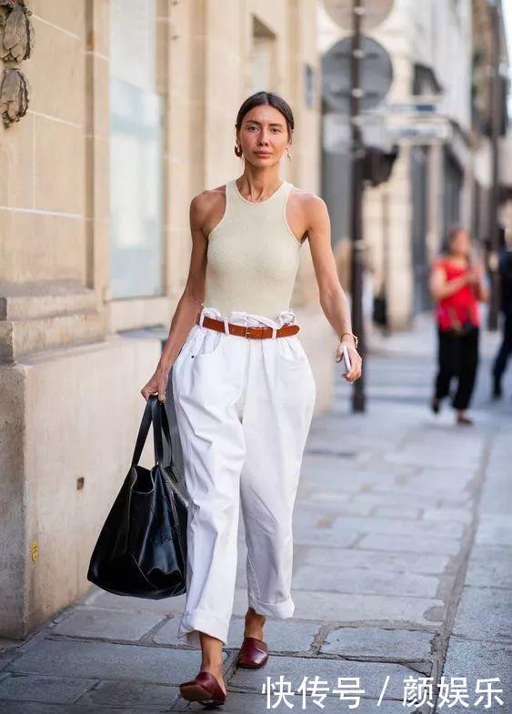 白裤子，穿上了就会上瘾，因为太时髦了！