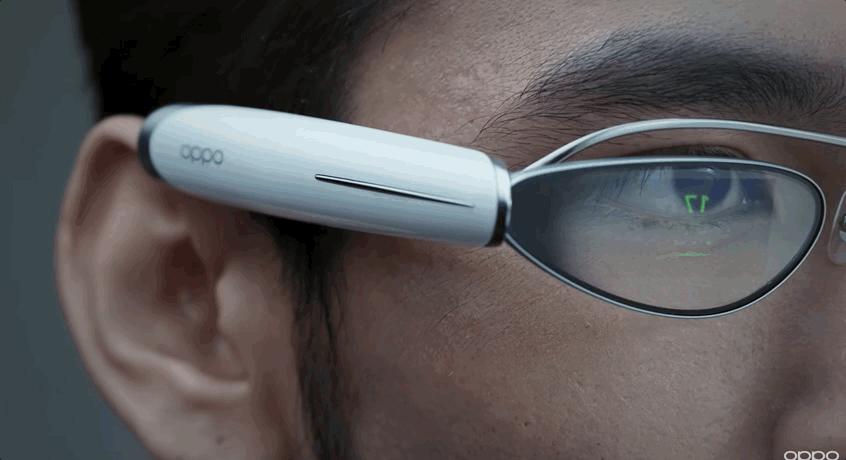 眼镜|OPPO新智能眼镜酷似龙珠战力测试仪：悬浮显示通知，还能导航翻译