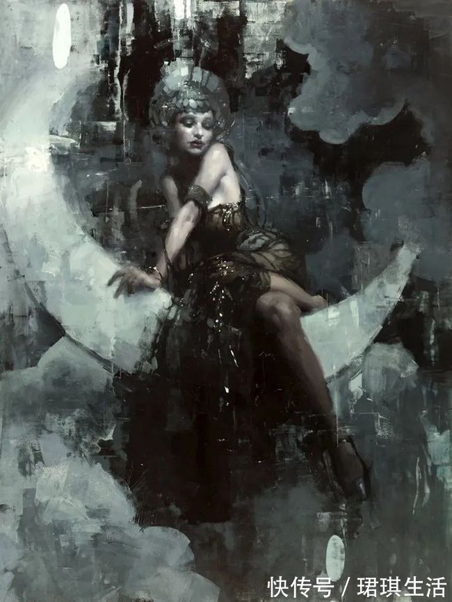 艺术家$艺术家杰里米·曼恩的油画,颜色既生动又大气!