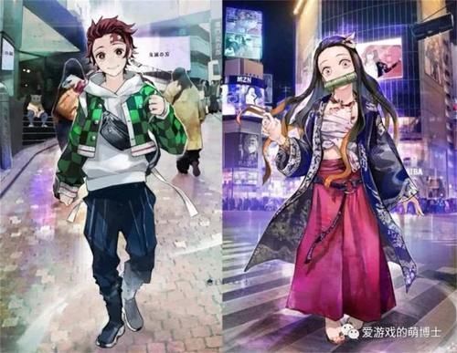 彩稿|素描与彩稿共存,美术达人打造《鬼灭之刃》主题奇妙画作