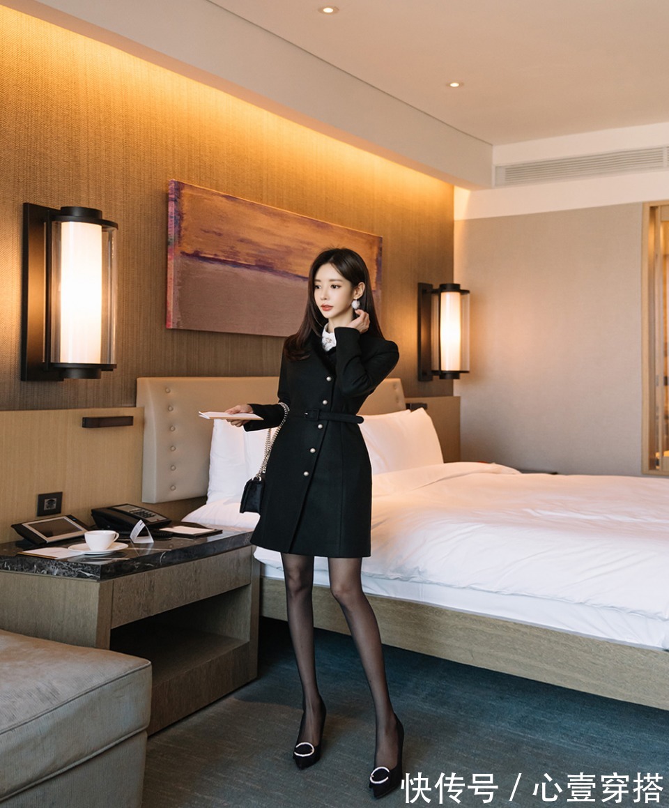 女神|女神孙允珠高清时尚搭配:樱落红寒冬幽露绫波层叠裙