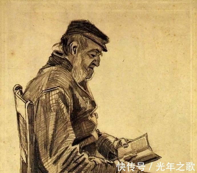 素描#梵高一生素描手稿艺术, 简单和复杂之间挣扎