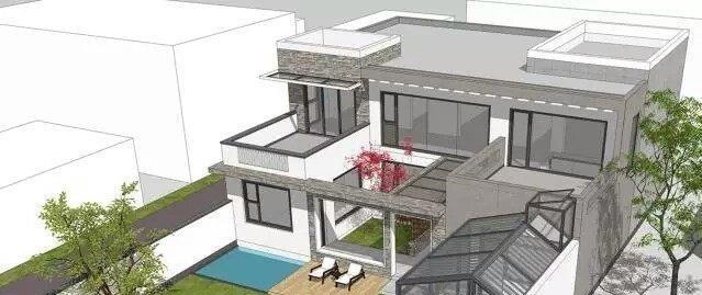 现代感|两层现代别墅,自带阳光房和大露台,更让人心动的是最美庭院