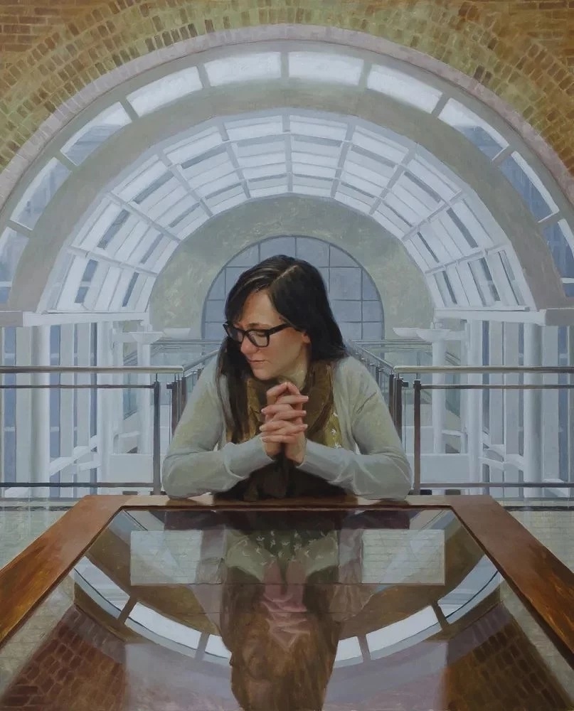 油画#每一幅肖像油画中,凯西·查尔兹都努力捕捉到人类形态的美