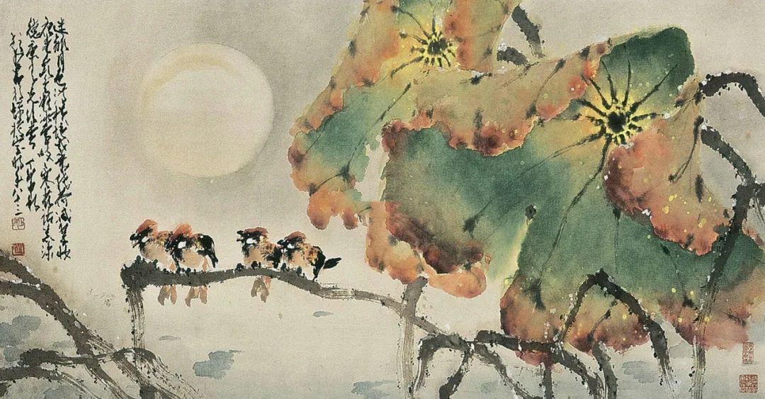 岭南画派|秋日荷塘，惊艳了你的视觉