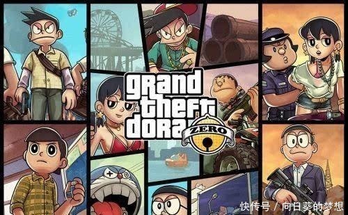 胖虎|哆啦A梦中主角们变成“黑帮大佬”,静香穿比基尼,小夫变成老大