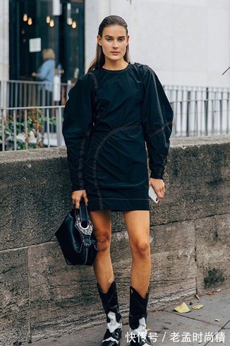 裙子|黑色系裙子也太显气质了!高级大方又显瘦