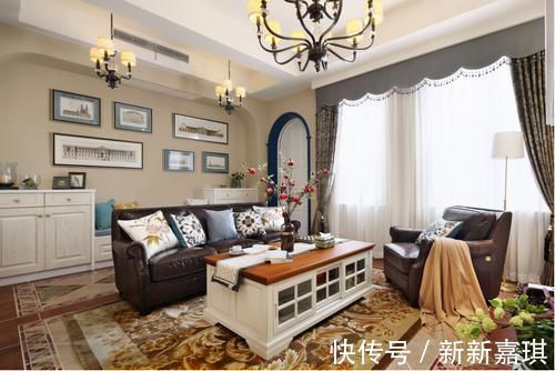 场域|435平美式风宅邸,浓郁的异域风情,原汁原味的美式家