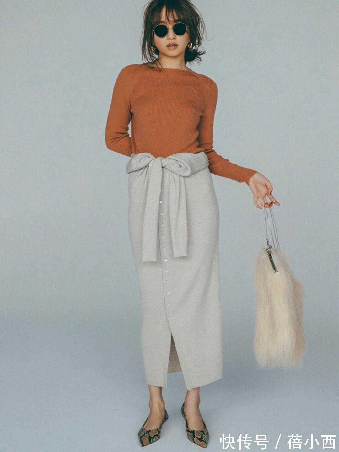 博主|优雅的日本女人都爱穿针织衫,懂得配色和搭配技巧,简直美呆了!