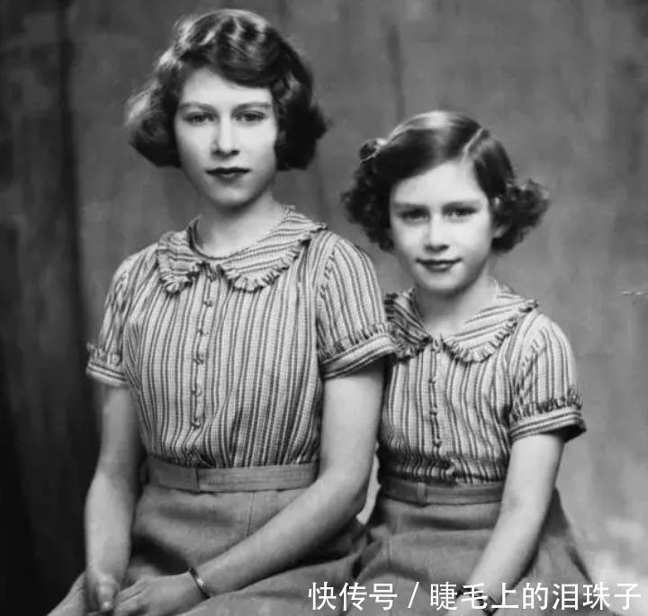 见证|罕见的英国女王和妹妹玛格丽特公主合照，从小到老，见证美人迟暮！
