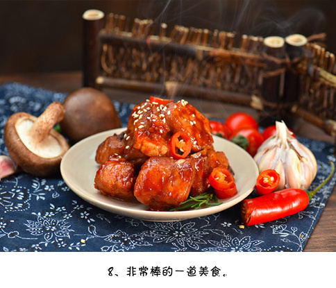 腌制过的排骨,翻炒入味,最后撒上一撮白芝麻,简直美味!