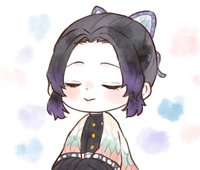 鬼灭之刃:Q版大头九柱,霞柱单恋炭治郎?你猜虫蛀会喜欢谁?