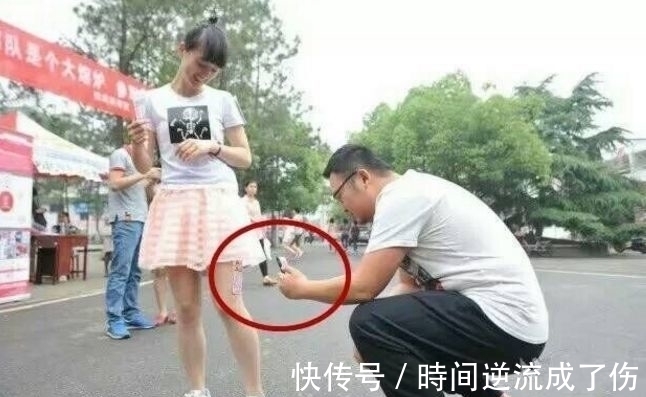 |搞笑图片,妹子,在公交车上能不能淑女一点,你这站姿纯属女汉子