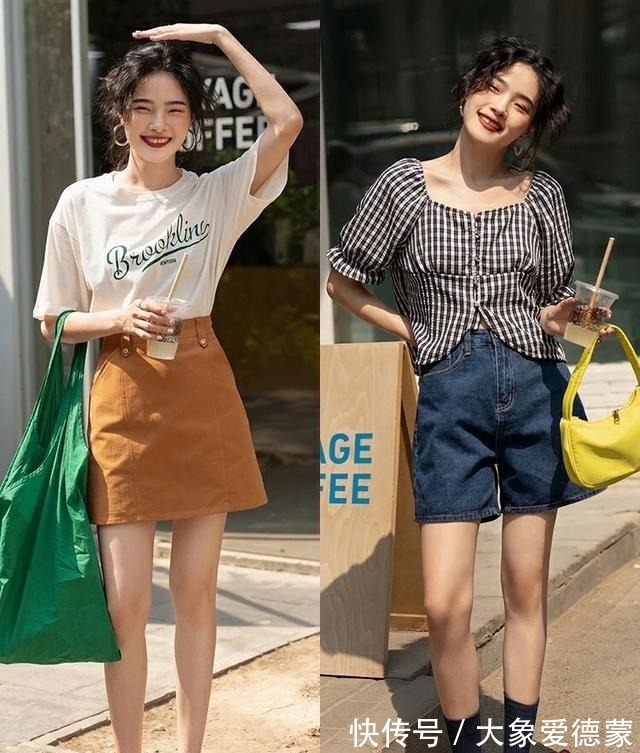 短裤 如何穿出怦然心动的少女感这些搭配精致减龄,真好看