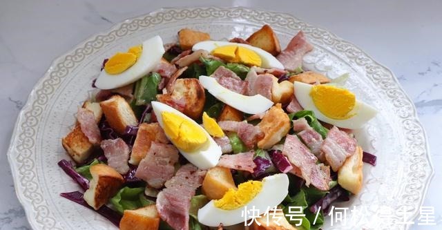 一款简单易上手的沙拉,好吃方便,不到10分钟就能完成!