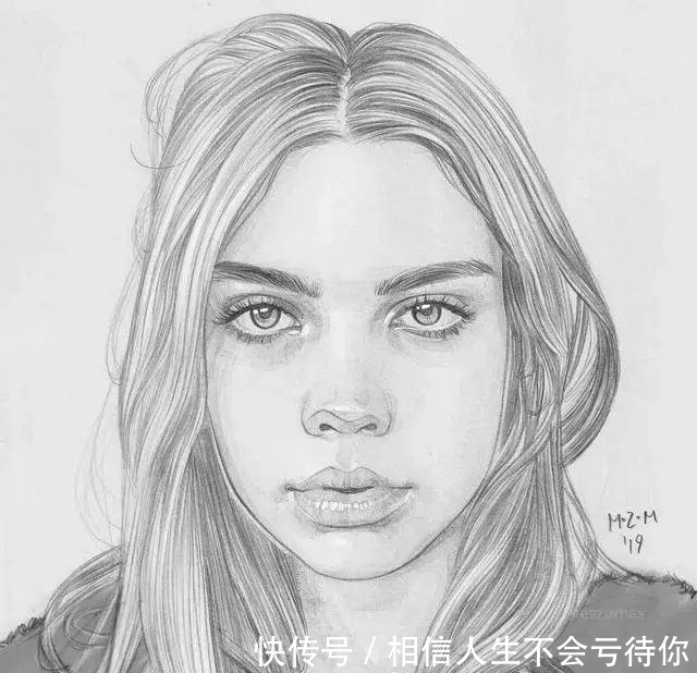 简洁的少女速写,灵动的美!