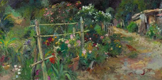 向日葵|西班牙画家维拉诺瓦 调色刀下的笔触,色彩俱佳!