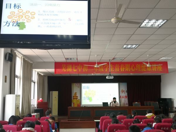 芜湖七中|悦享青春，快乐成长——芜湖七中举行初二年级学生青春期心理健康讲座