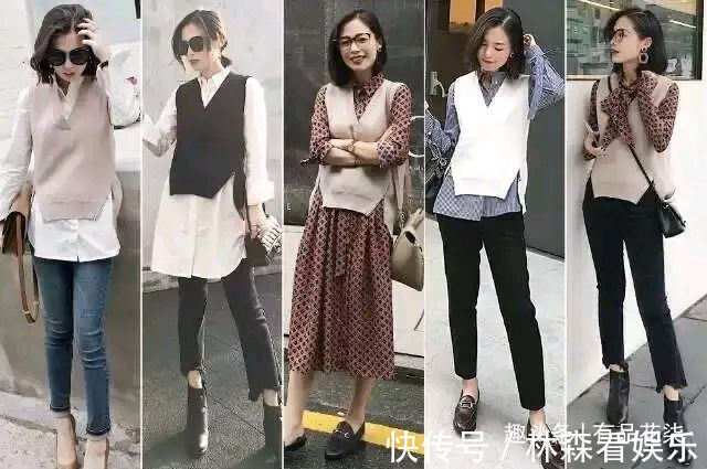 针织连衣裙 换季闹衣慌,跟着博主学“一衣多穿”,好看气质又有新鲜感