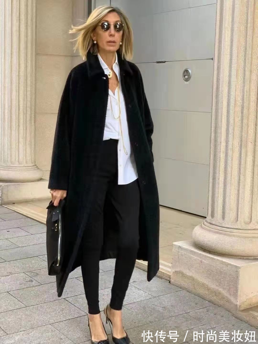 大衣|时髦真的不分年龄,50岁比年轻人还会穿,高级洋气又体面