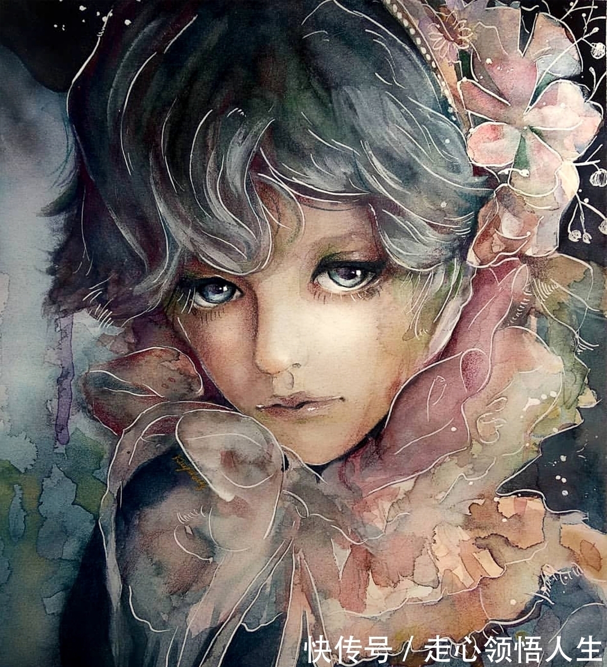 希腊$寂静宇宙中的明眸:色彩与金箔的交融,插画家卡法西斯的神话四季