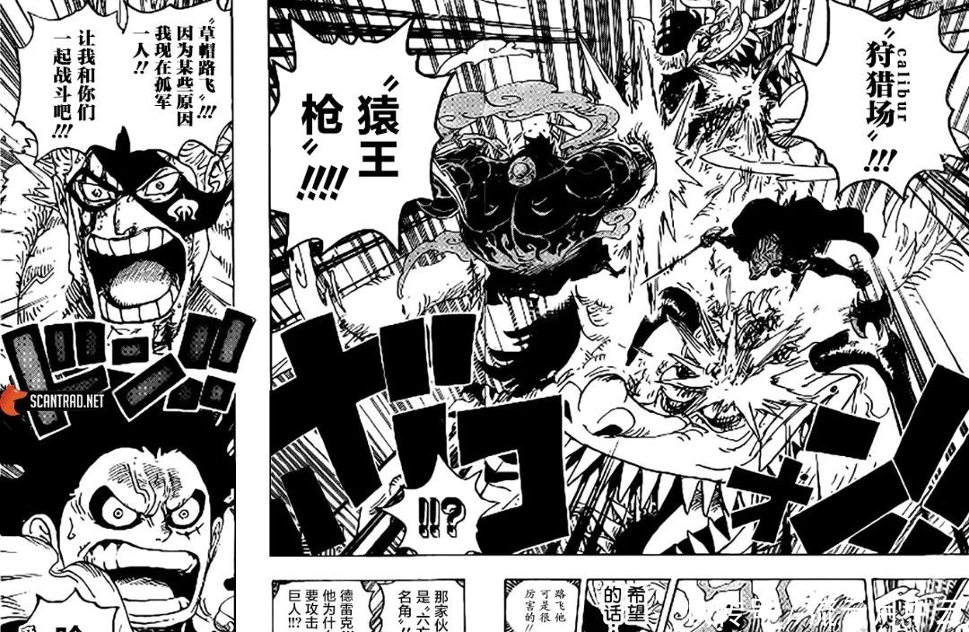 海贼王漫画991情报月狮化犬岚、猫蝮蛇VS杰克，三灾只剩二灾