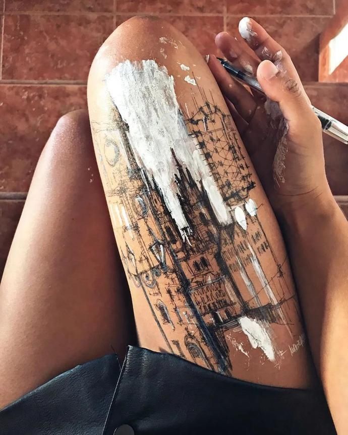 裙子|当她们掀开裙子,露出“惊艳”的大腿时,所有人都看呆了