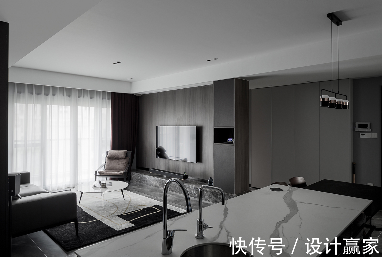 黑白灰|120㎡现代三居，经典时尚黑白灰，优雅中透出质感