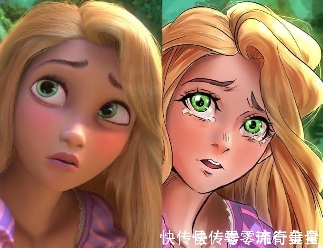 木兰|当迪士尼公主换个画风,艾莎女王变表情包,木兰的新画风太美了