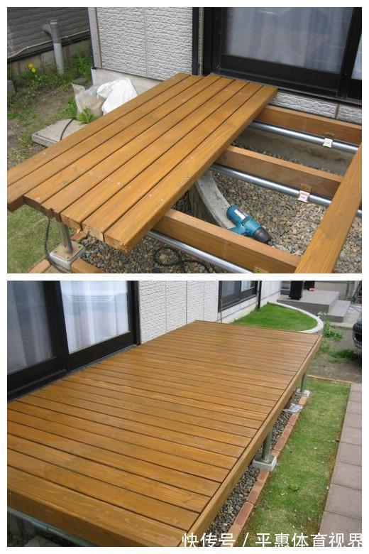 露台|我家要是有个大院子,我也在门前铺一层钢管抬高,露天甲板好结实