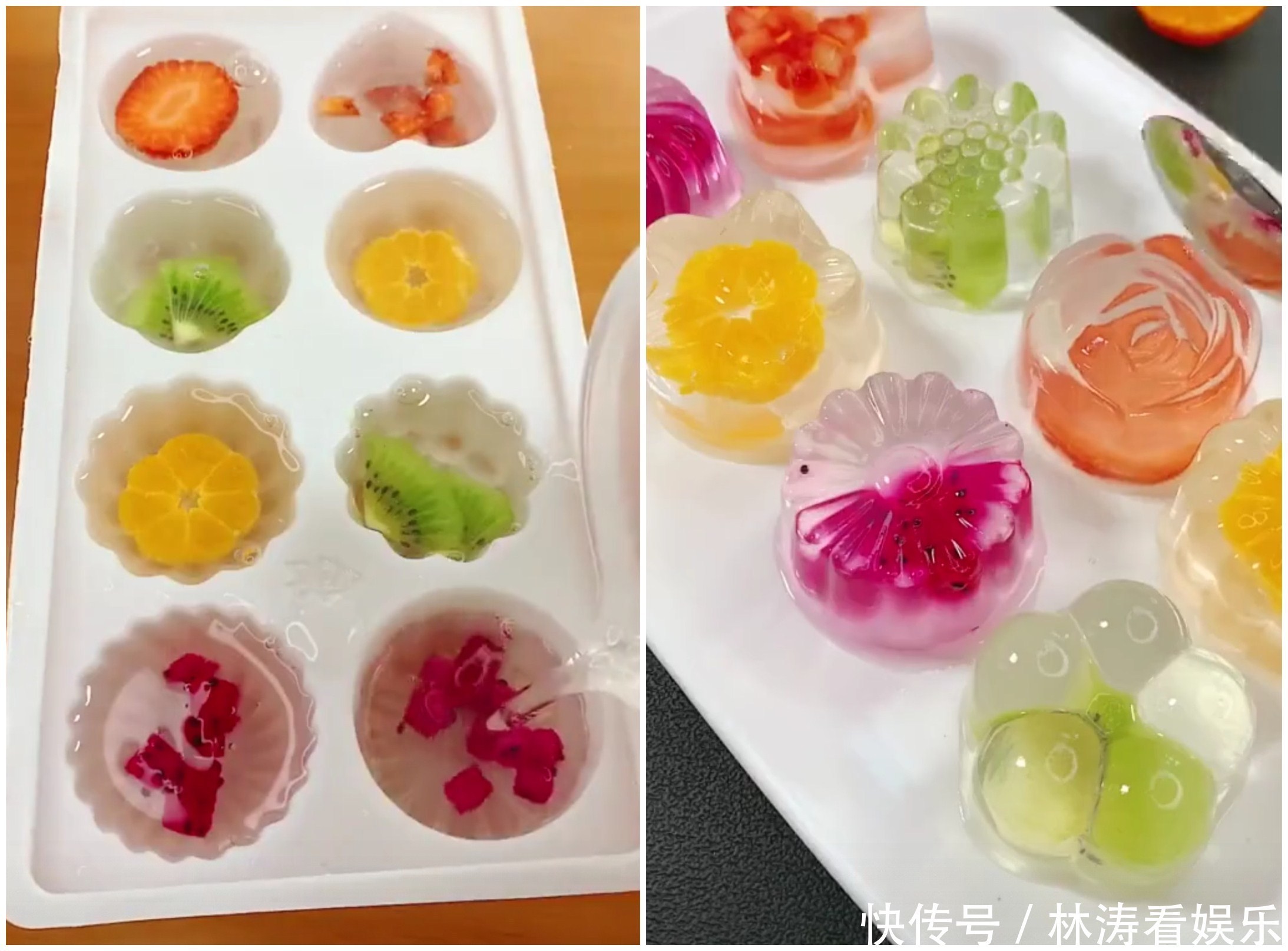 纯天然|自制纯天然水果果冻,晶莹剔透爽滑Q弹,不含添加剂好吃又健康