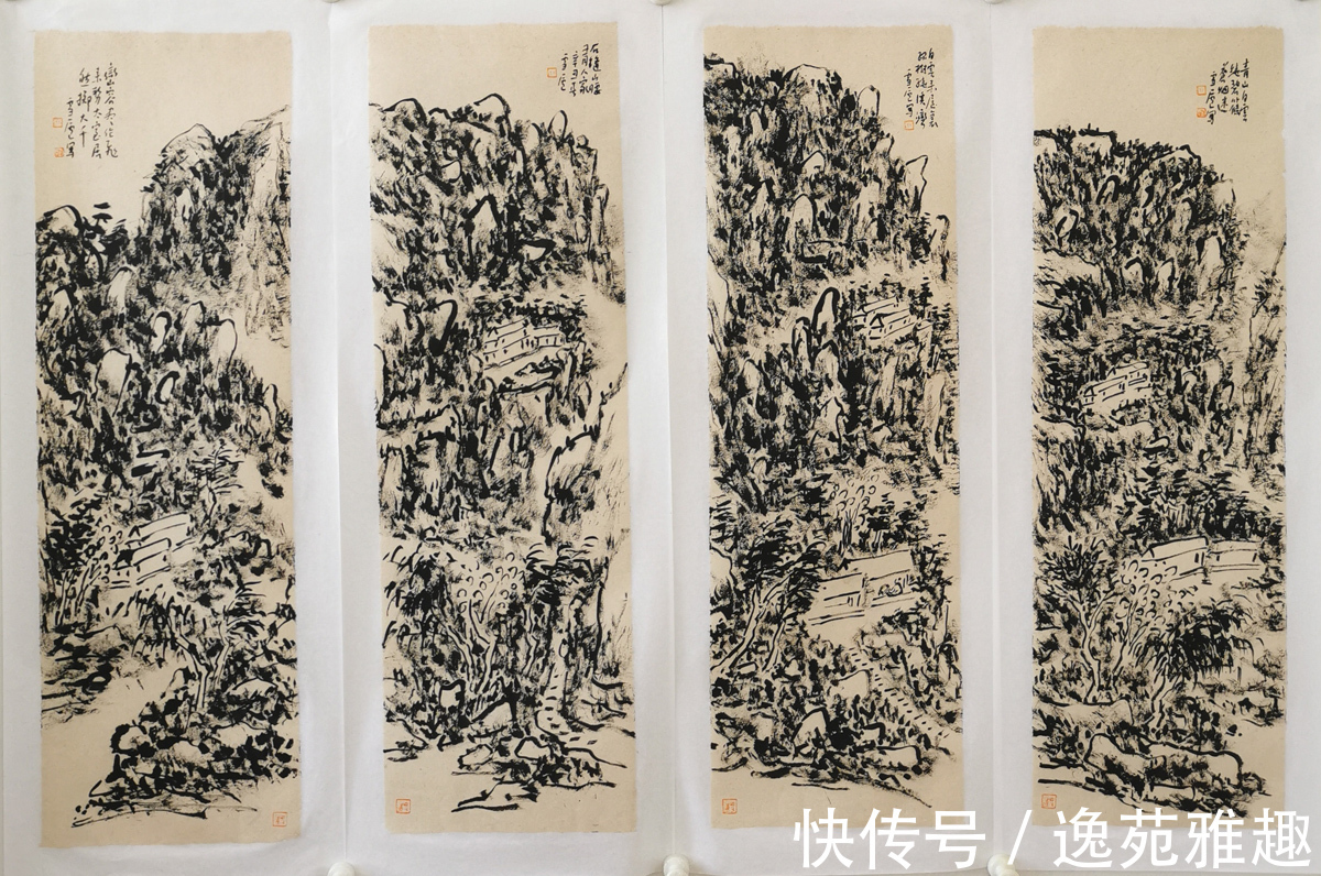 技法$「生活美学」美学评论家冯德祥论画家耿峰焦墨山水画的美学特点