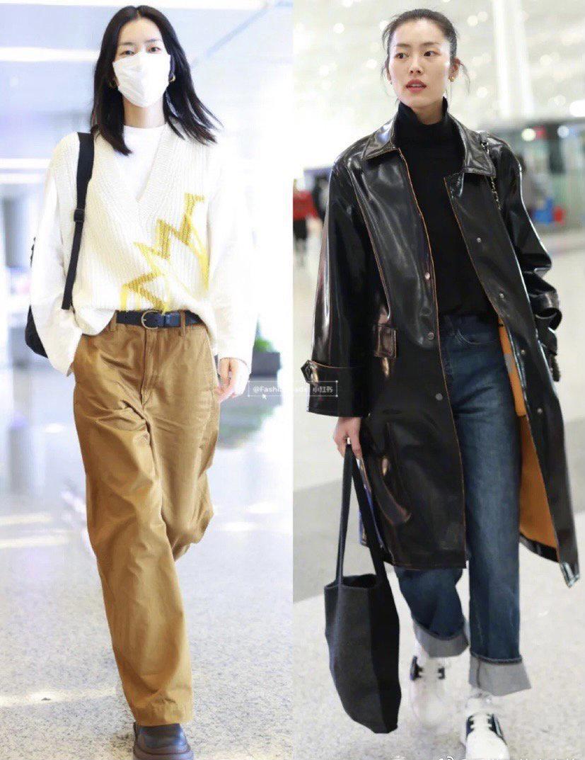 大表姐刘雯近日秋冬街拍私服, 穿搭时尚超有品味, 超模表现力瞩目