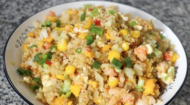 减肥菜谱，无米蛋炒饭，简单美味营养，谁吃谁瘦，动手试试吧