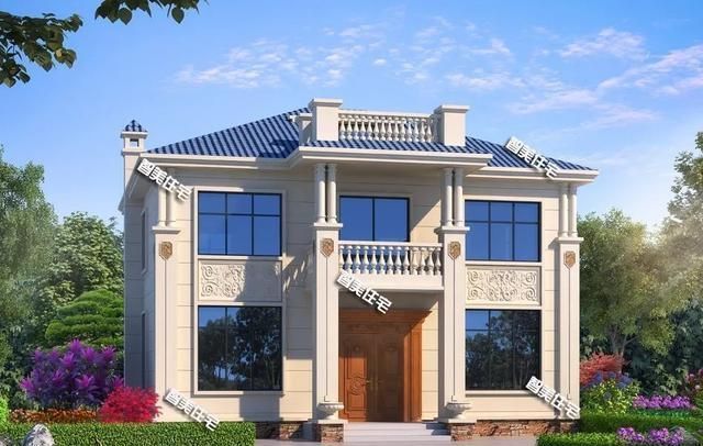 平面图|占地面积120左右，造型简约的两层小别墅，25万盖一栋