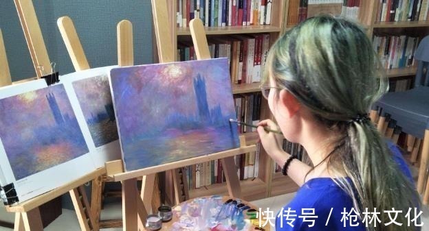 美术生@美术生画一半画不下去了，随意收尾堪称“神操作”，老师被逗笑