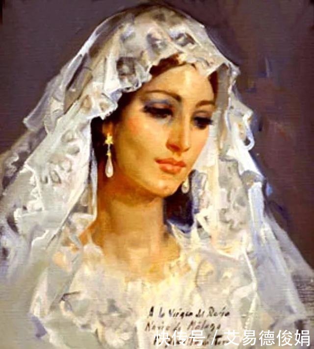 马拉加#他被指定为西班牙国王和王后的肖像画官方画师,擅长画美人