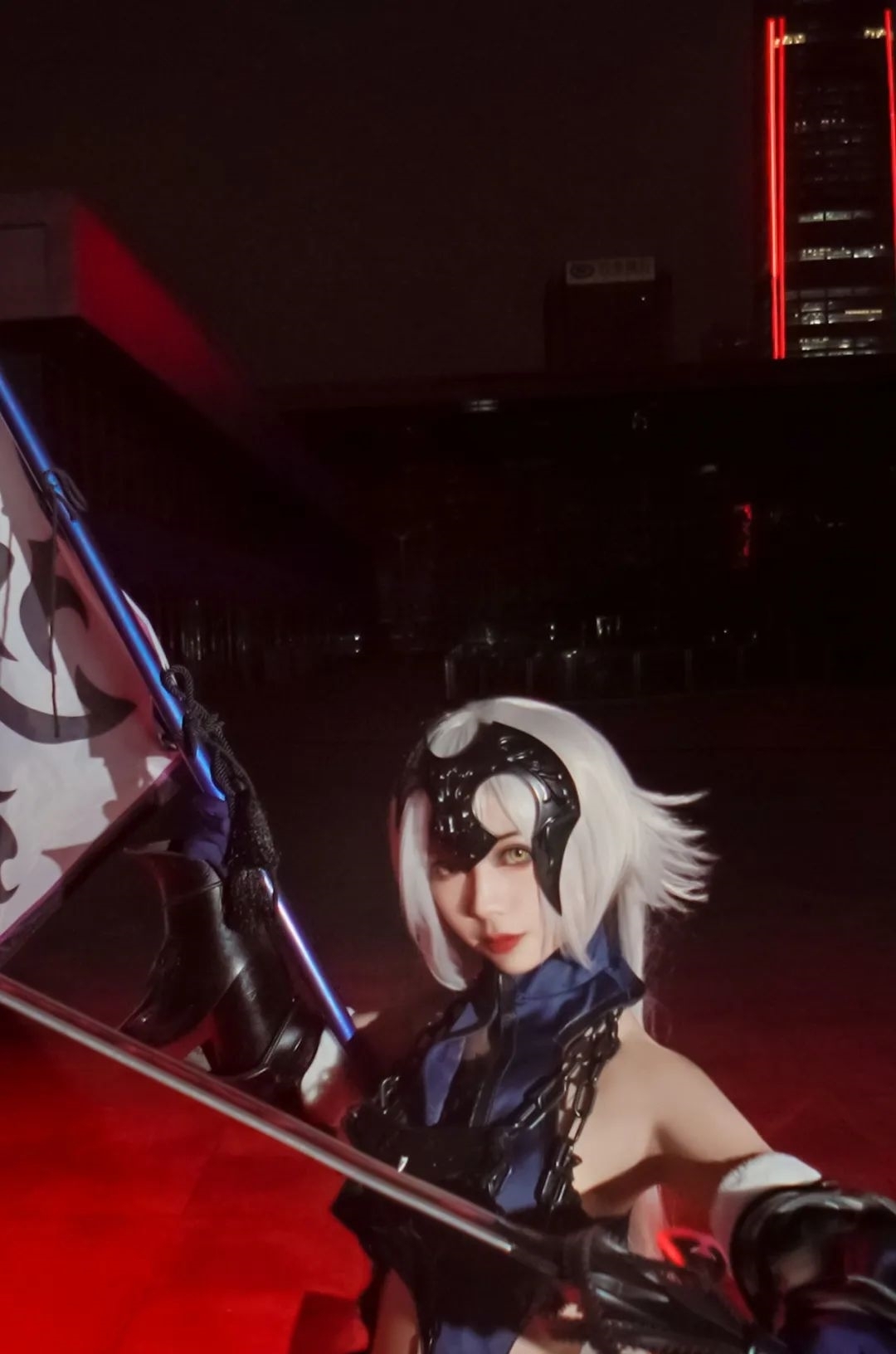 橙子|cos:黑貞德滿破cos正片@晚鹿