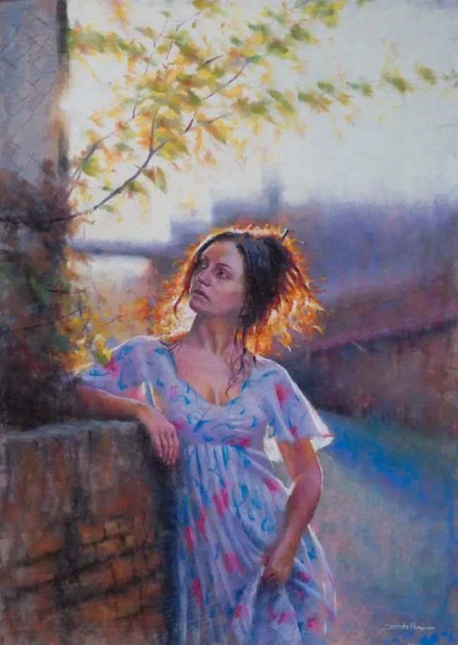 艺术学院$法国女画家:魅力独特的色粉味道