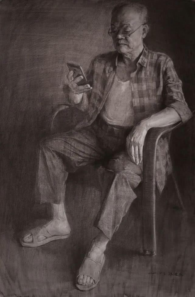 纸本炭笔|赏析中央美术学院2020届基础部素描作品欣赏